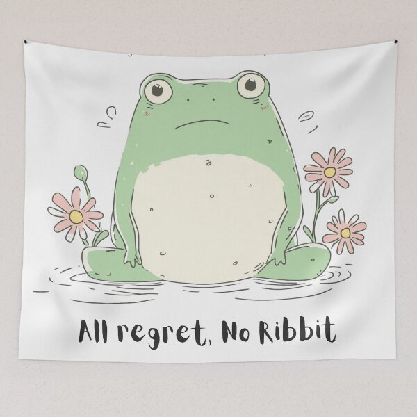 Item preview, Funny Anxiety Frog | Humorous Animal Shirts, Prints, Designs and Graphics designed and sold by Envision Designs.