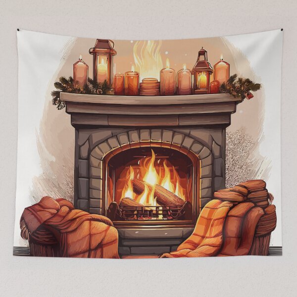 Item preview, Fireside Serenity designed and sold by bb-15artstudio.