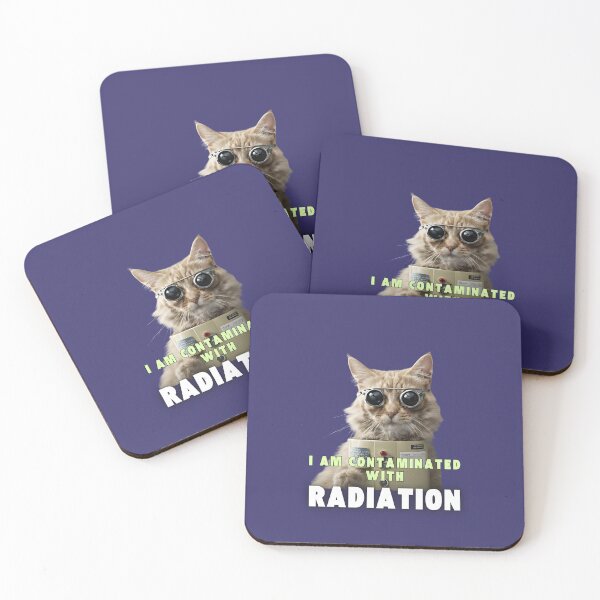 Item preview, Funny cat meme Contaminated with radiation  designed and sold by Mayaart83.