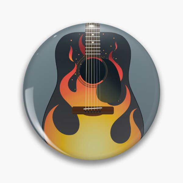 Item preview, Flame Acoustic Guitar designed and sold by dtkindling.