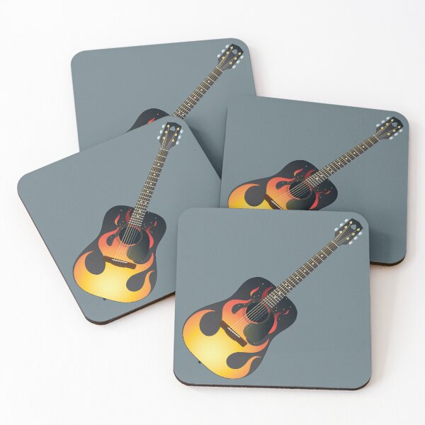 Item preview, Flame Acoustic Guitar designed and sold by dtkindling.
