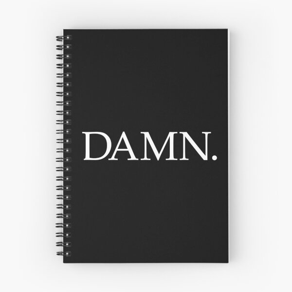 Item preview, DAMN. (White Design - Black BG) designed and sold by FilipeFerreira.