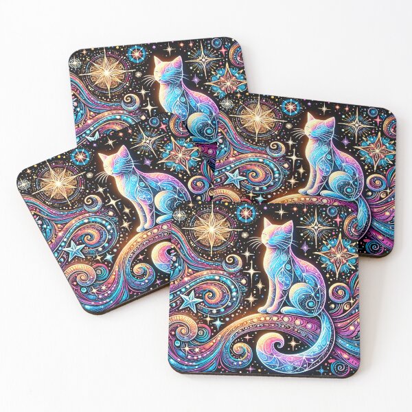 Item preview, Cosmic Cat Blacklight 4 designed and sold by artedamensagem.