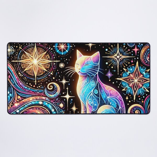 Item preview, Cosmic Cat Blacklight 4 designed and sold by artedamensagem.