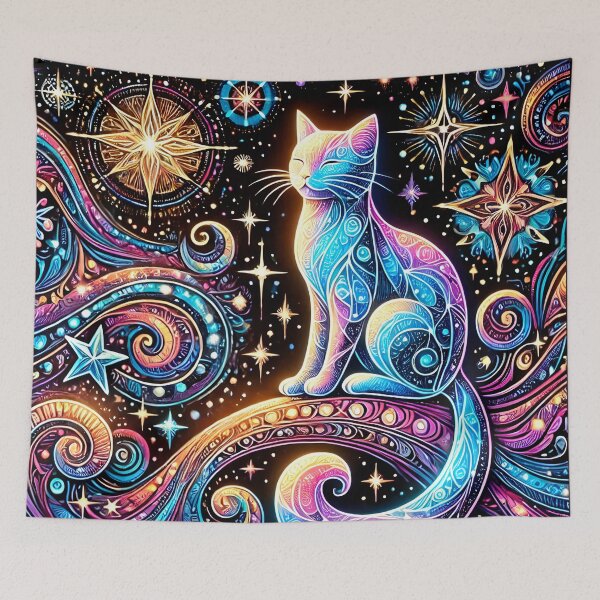 Item preview, Cosmic Cat Blacklight 4 designed and sold by artedamensagem.
