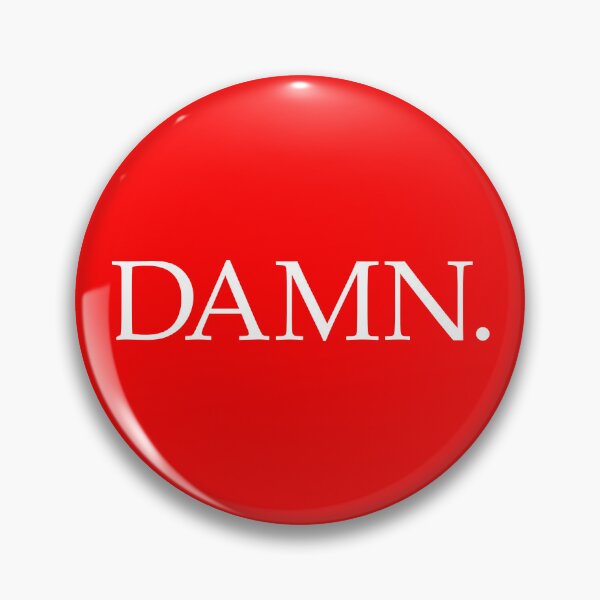 Item preview, DAMN. (White Design - Red BG) designed and sold by FilipeFerreira.