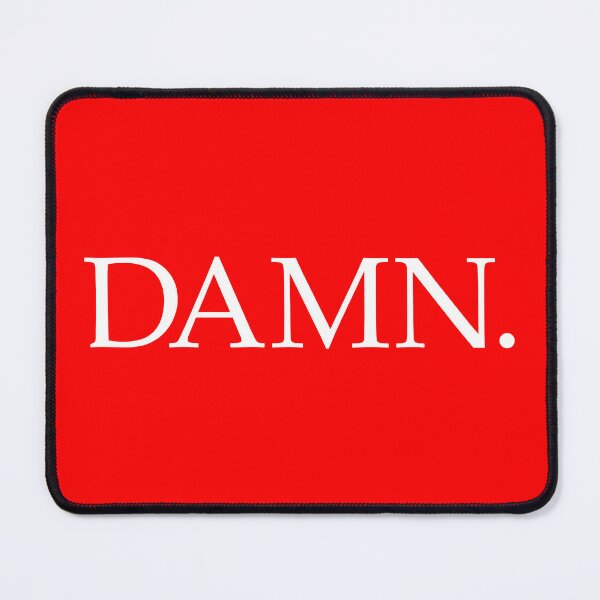 Item preview, DAMN. (White Design - Red BG) designed and sold by FilipeFerreira.