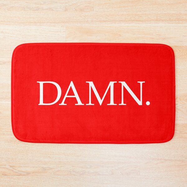 Item preview, DAMN. (White Design - Red BG) designed and sold by FilipeFerreira.