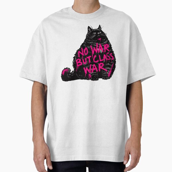 Item preview, No War But Class War Chonky Cat designed and sold by KilkennyCat Art.