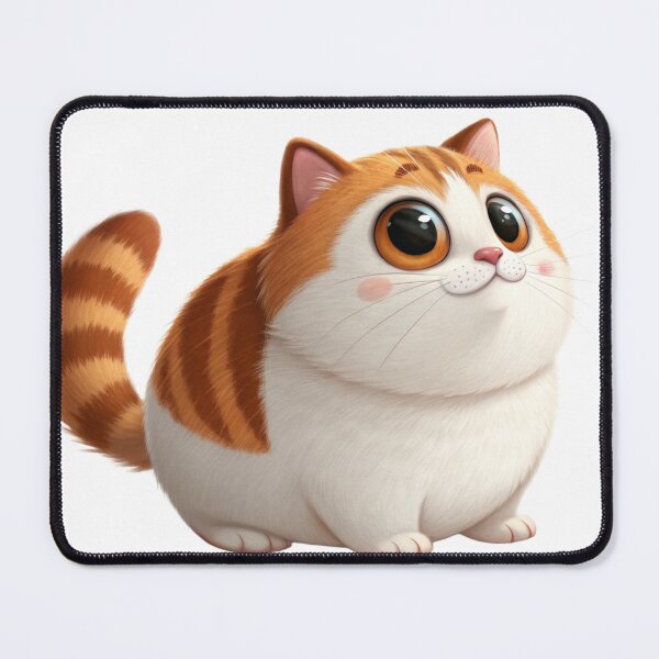 Item preview, cat, pet, cute, fat, animal, little cat, cartoon, brown, white, face, emotion, blank designed and sold by NAVAL00.
