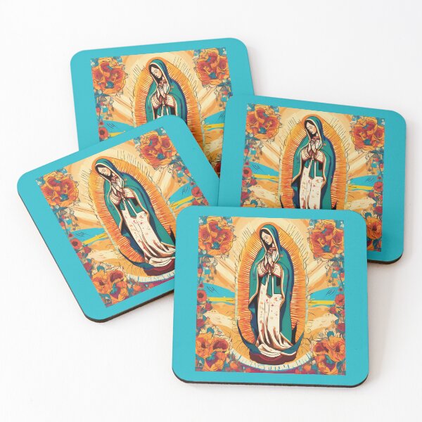 Artikelvorschau, „Moderne Ausstrahlung: Virgen de Guadalupe mit floraler Aura“ entworfen und verkauft von Artisticanvas.