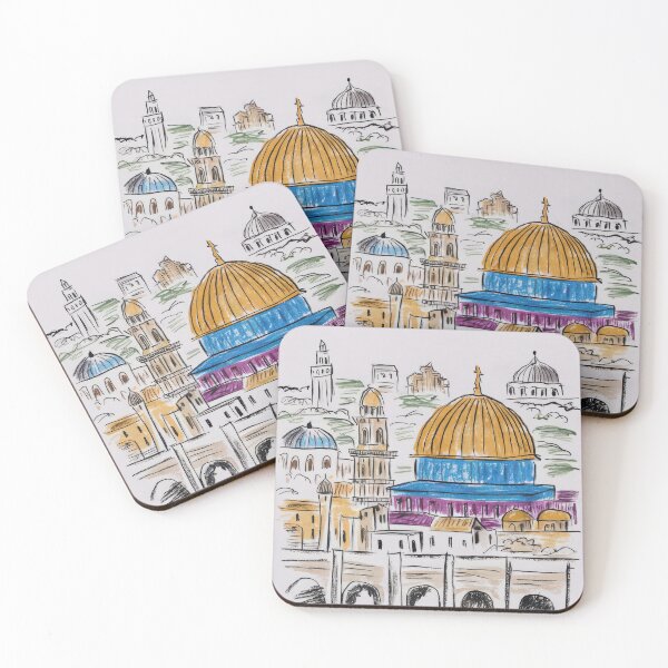 Item preview, jerusalem sketch drawing by a kid designed and sold by Slice Of Seed.