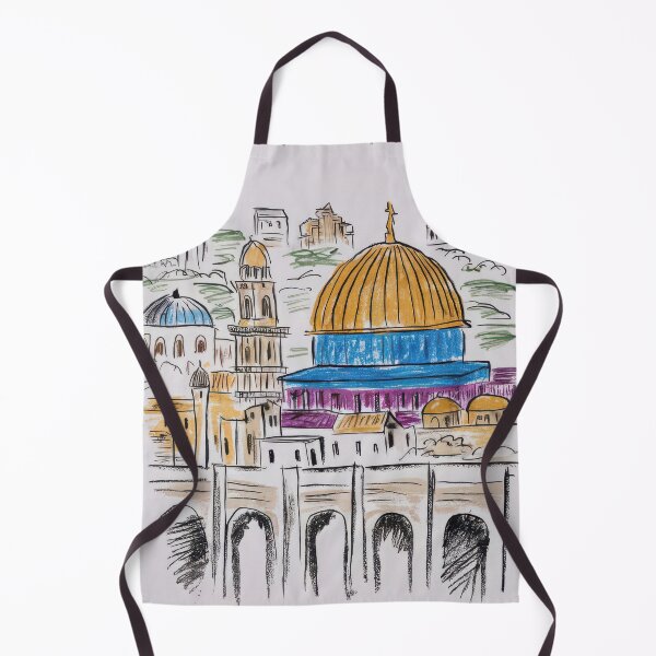 Item preview, jerusalem sketch drawing by a kid designed and sold by Slice Of Seed.