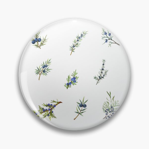 Item preview, Watercolor Juniper Berry Branches  designed and sold by silviaol.