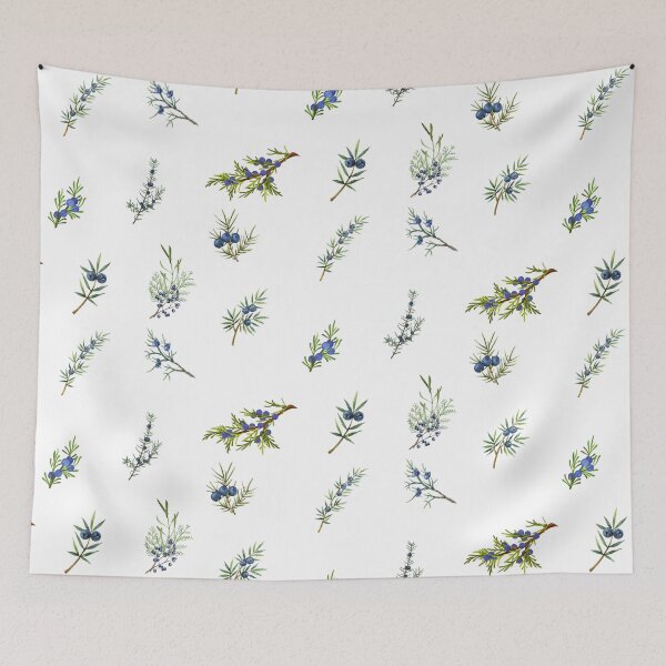 Item preview, Watercolor Juniper Berry Branches  designed and sold by silviaol.
