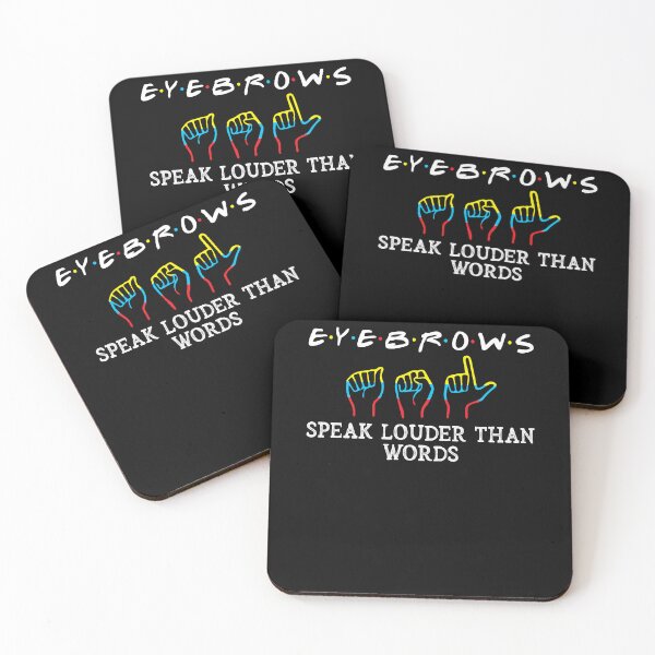 Item preview, Eyebrows Speak Louder Than Words ASL Interpreter Hand Sign designed and sold by Dressed For  Duty.