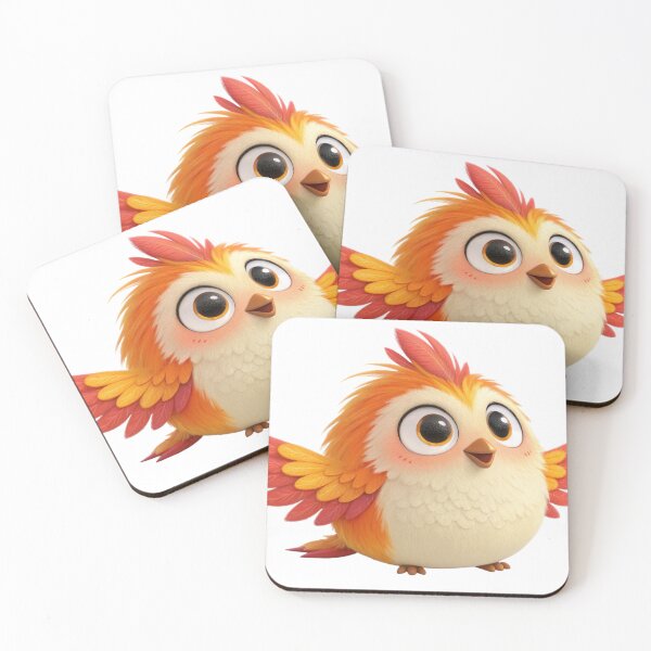 Item preview, bird, eagle, pheonix, cartoon, cute, animal, natural, red, color, smile, fat, piggy, eyes, feather designed and sold by NAVAL00.