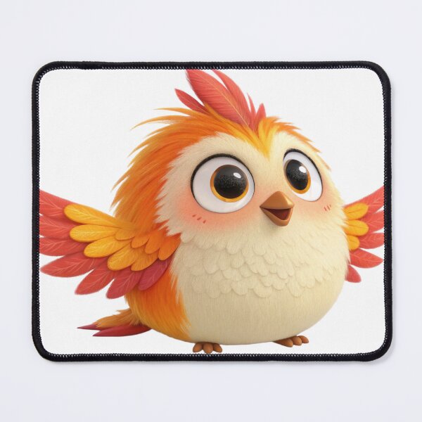 Item preview, bird, eagle, pheonix, cartoon, cute, animal, natural, red, color, smile, fat, piggy, eyes, feather designed and sold by NAVAL00.