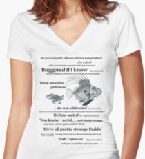 define weird Women's Fitted V-Neck T-Shirt