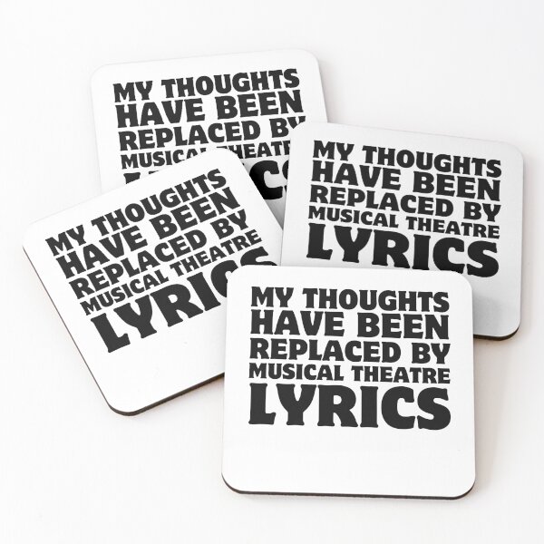 Item preview, My Thoughts Have Been Replaced By musical Theatre Lyrics designed and sold by MouDantArts.