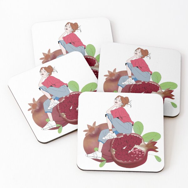 Item preview, A Little Girl Sitting on Giant Colorful Fruits  designed and sold by Thanapornhan24.