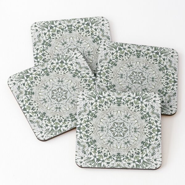 Item preview, BLOOM FROM WITHIN - Boho Style Floral Green Aesthetic #137a Kaleidography | Nature Photography Symmetry Art Fusion - ashrawArt Divine Design designed and sold by ashrawArt Designer Boutique Art.