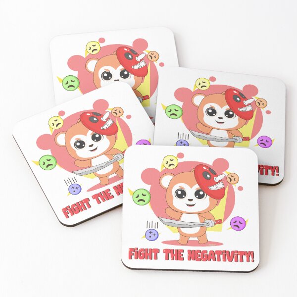 Item preview, Fight the Negativity: Cute Animal Frienz designed and sold by edufrienz.