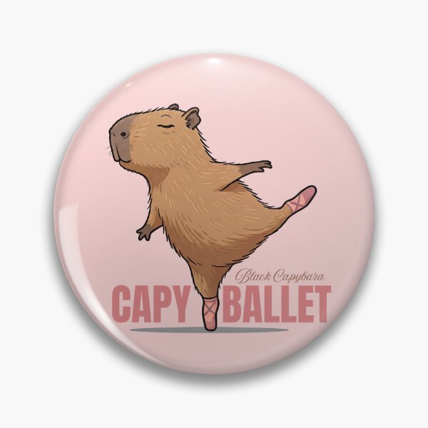 Item preview, CapyBallet - Dark Capybara designed and sold by The magic  Yellow bus.