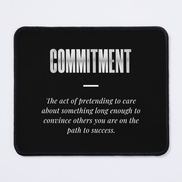 Item preview, COMMITMENT designed and sold by Syahrasi.