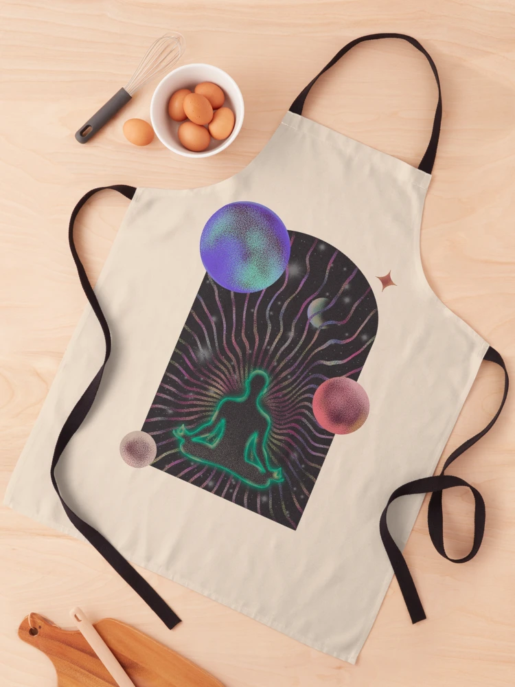 Thumbnail 1 of 6, Apron, Inner Peace designed and sold by RamezPNG.
