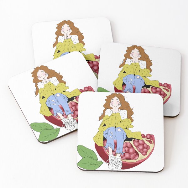 Item preview, A Little Girl Sitting on Giant Colorful Fruits designed and sold by Thanapornhan24.