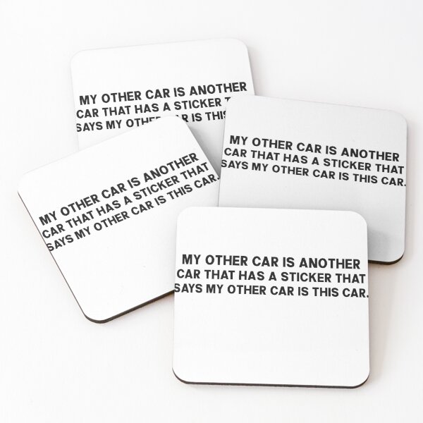 Item preview, My Other Car is Another Car That Has a Sticker That Says My Other Car is This Car - Funny Sarcastic Bumper designed and sold by PixVib.