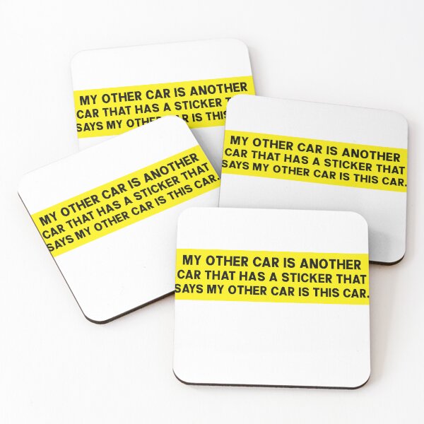Item preview, My Other Car is Another Car That Has a Sticker That Says My Other Car is This Car - Funny Sarcastic Bumper designed and sold by PixVib.