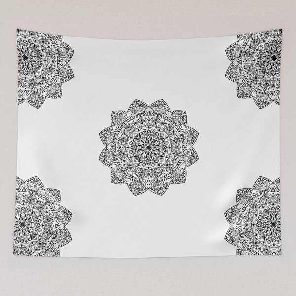 Item preview, Tribal Lotus Flower Mandala Design designed and sold by cosmiccircles01.