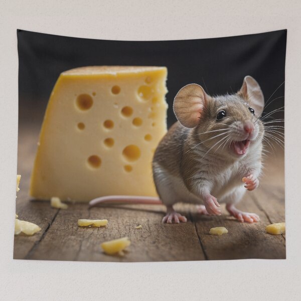 Item preview, Mouse and Swiss Cheese designed and sold by Skye Ryan-Evans.