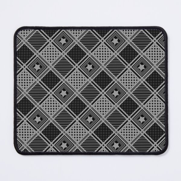 Item preview, Gray black geometric pattern in patchwork style designed and sold by fuzzyfox.