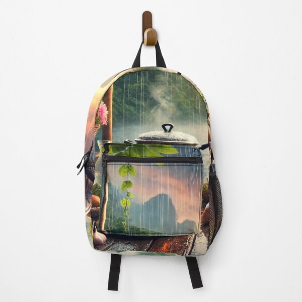 Item preview, Riverside Rainy Cooking Scene with Snail and Turtle designed and sold by Dream Output .