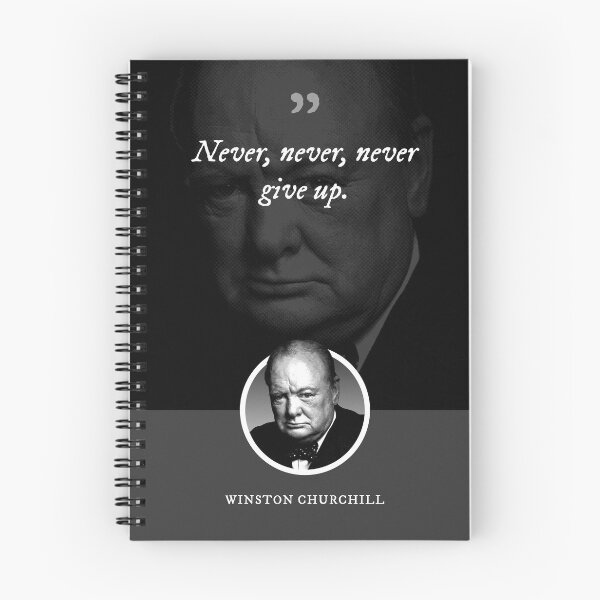 Item preview, Winston Churchill - Never, never, never give up designed and sold by Syahrasi.