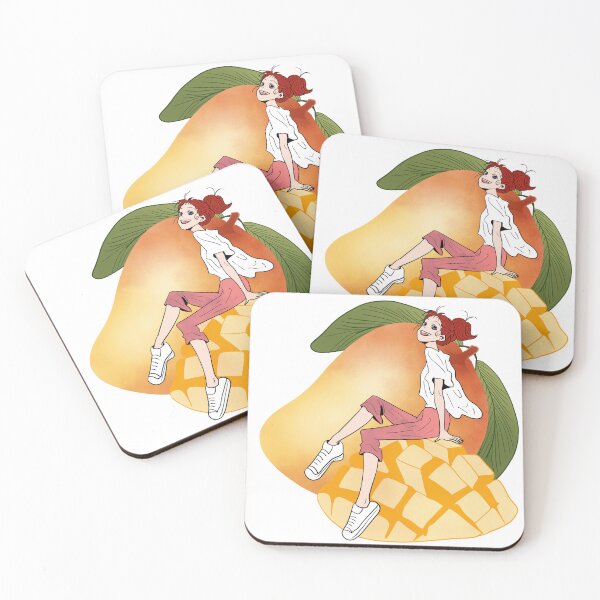 Item preview, A Little Girl Sitting on Giant Colorful Fruits designed and sold by Thanapornhan24.