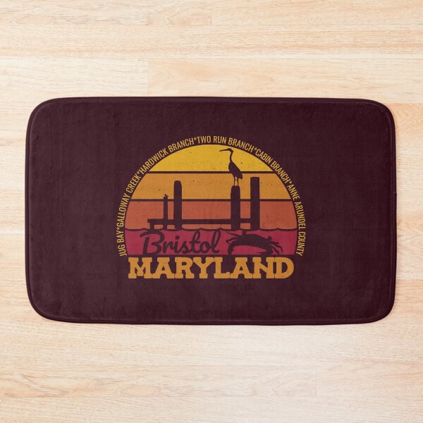 Item preview, Bristol Maryland Sunset Retro Local Pride Logo designed and sold by CRHPOD20.