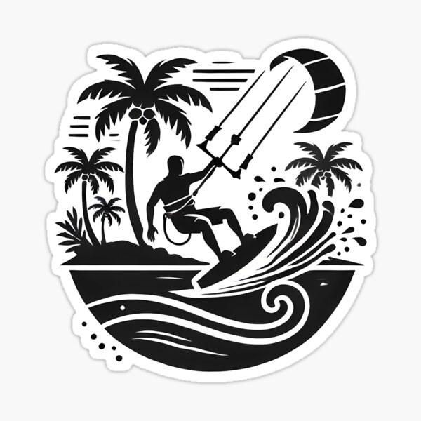 Item preview, Kitesurf au paradis designed and sold by RollFuzzy.