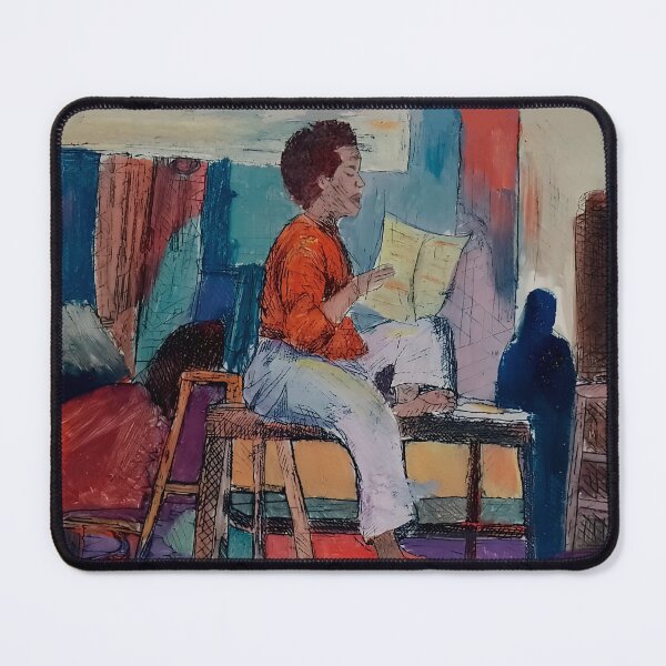 Item preview, woman singing jazz designed and sold by racalari.