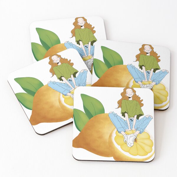 Item preview, A Little Girl Sitting on Giant Colorful Fruits  designed and sold by Thanapornhan24.