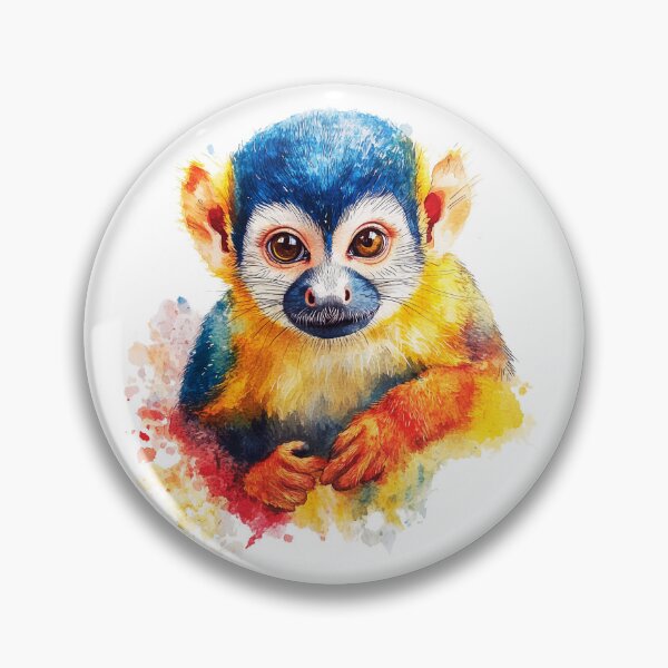 Item preview, Watercolor Squirrel Monkey designed and sold by ChaosReigns91.