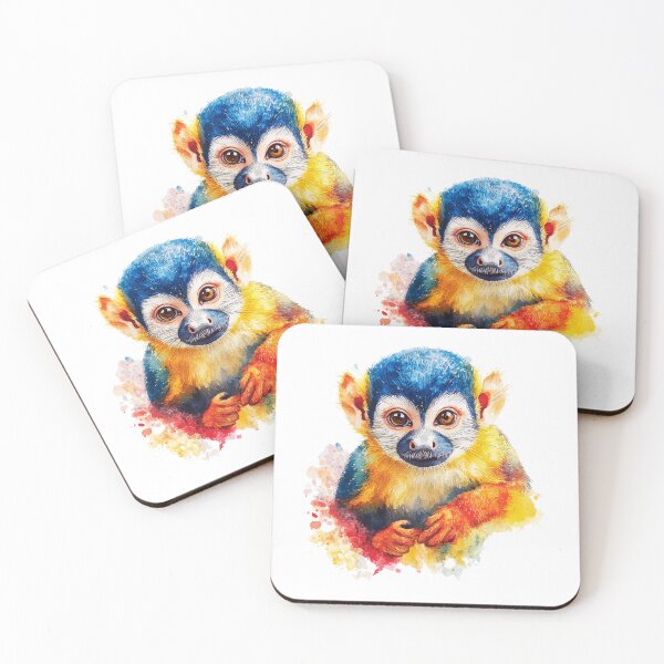 Item preview, Watercolor Squirrel Monkey designed and sold by ChaosReigns91.
