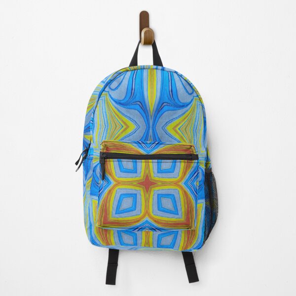 Item preview, Original Hand Marbled Quad Pattern of Blue and Yellow designed and sold by ColorStudio864.