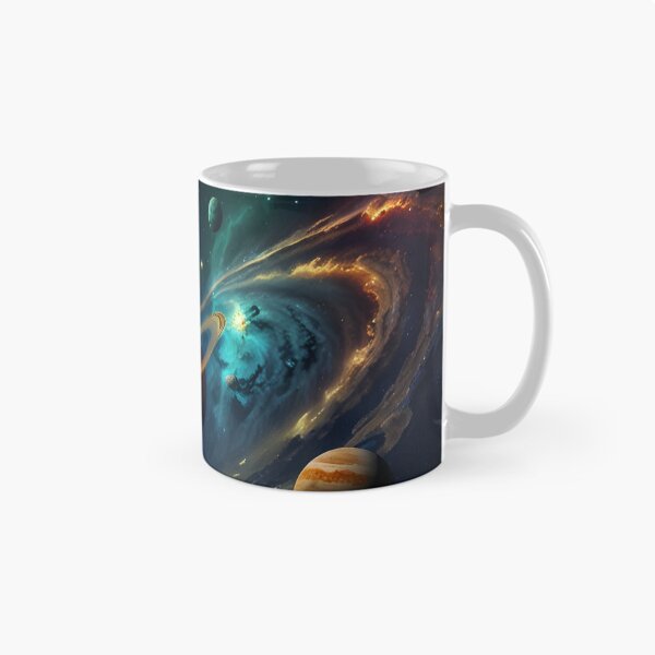 Item preview, Planets of the solar system aligned in a colorful, artistic pattern designed and sold by johndesignwaves.