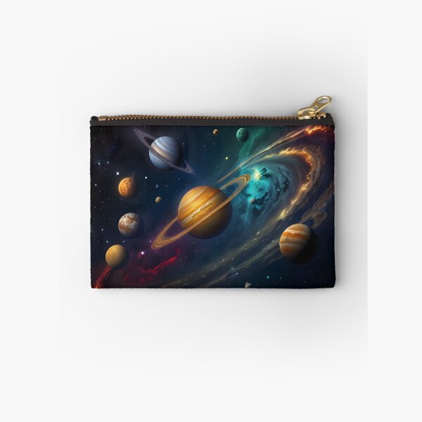 Item preview, Planets of the solar system aligned in a colorful, artistic pattern designed and sold by johndesignwaves.