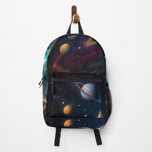 Item preview, Planets of the solar system aligned in a colorful, artistic pattern designed and sold by johndesignwaves.