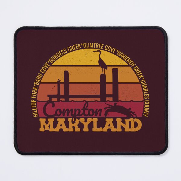 Item preview, Compton Maryland Sunset Retro Local Pride Logo designed and sold by CRHPOD20.